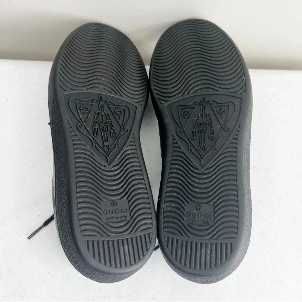 Gucci black perforated